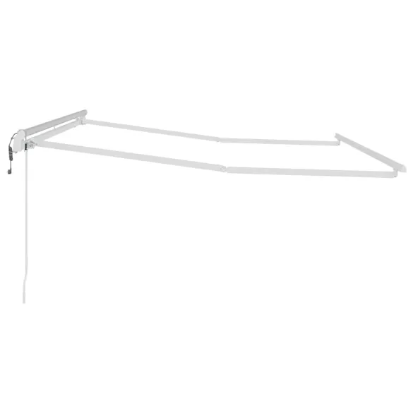 Copertină Manuală Albă Metal 3x2.5m | Livrare Gratuită