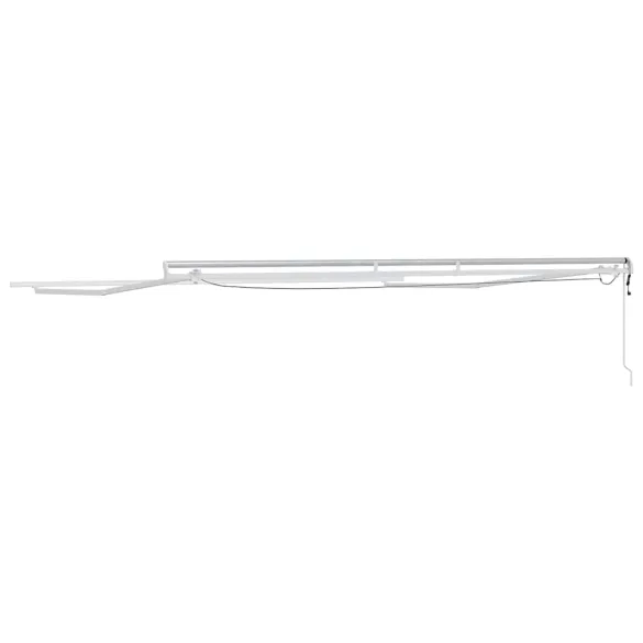 Copertină Albă Metal 5x3.5m cu Telecomandă | Livrare Gratuită