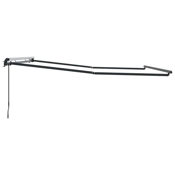 Copertină Manuală Antracit 4x3m Metal | Livrare Gratuită