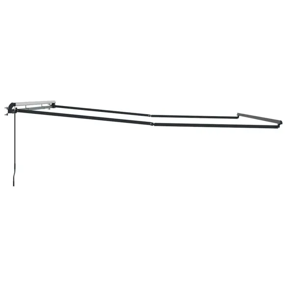 Copertină Manuală Antracit 4x3.5m Metal | Livrare Gratuită