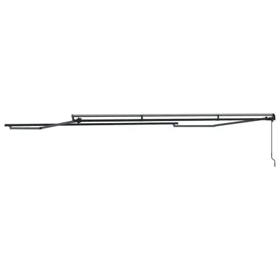 Copertină Manuală Antracit 4,5x3,5 m Metal | Livrare Gratuită