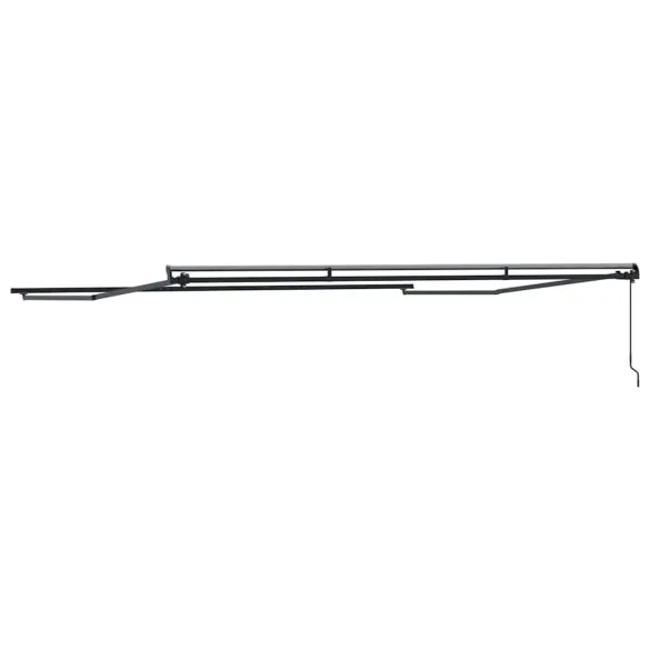 Copertină Manuală Antracit 5x3.5m Metal | Livrare Gratuită