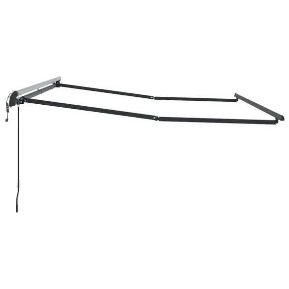 Copertină Manuală Antracit 3x2.5m Metal - Livrare Gratuită