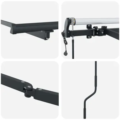 Copertină Manuală Antracit 3x2.5m Metal - Livrare Gratuită