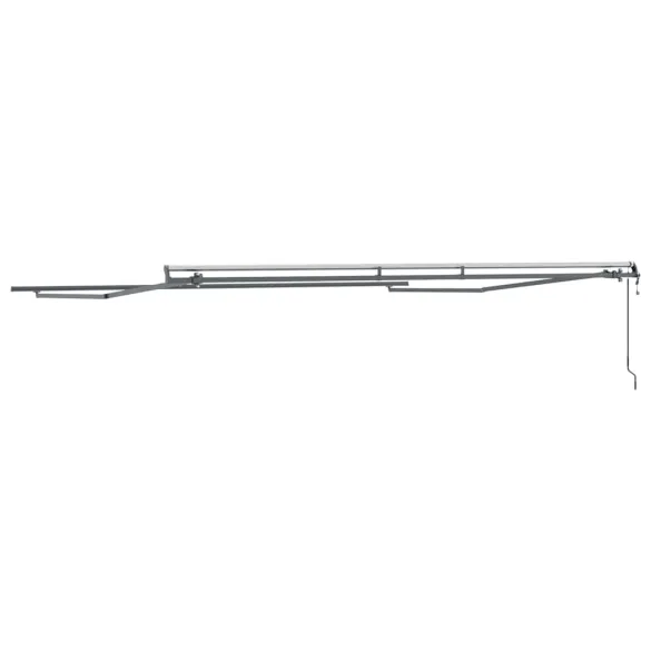 Copertină Manuală Antracit 4x3,5m Metal | Livrare Gratuită