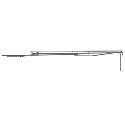 Copertină Manuală Antracit 4x3,5m Metal | Livrare Gratuită