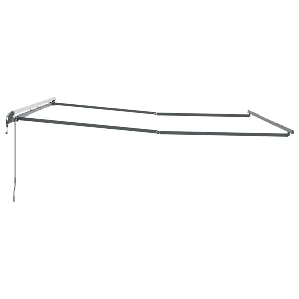 Copertină Manuală Antracit 4,5x3,5m Metal | Livrare Gratuită