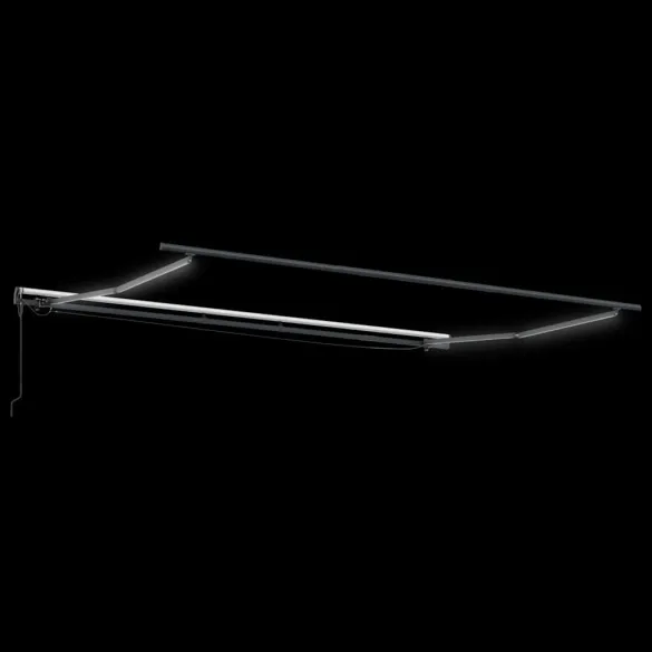 Copertină Manuală Antracit 4,5x3 m Metal | Livrare Gratuită