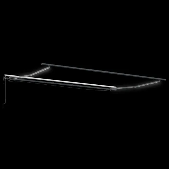 Copertină Manuală Antracit Metal 5x3 m | Livrare Gratuită