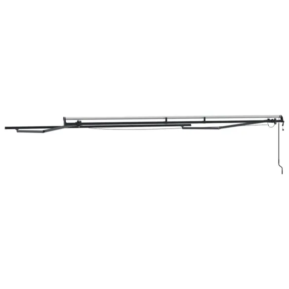 Copertină Manuală Antracit Metal 5x3 m | Livrare Gratuită