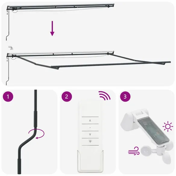 Copertină Antracit Metal 4x3.5m - Livrare Gratuită