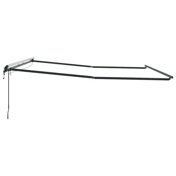 Copertină Antracit Metal 4,5x3,5m cu Iluminare | Livrare Gratuită