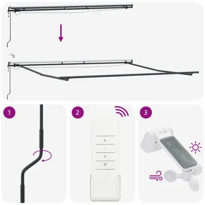 Copertină Antracit Metal 5x3,5m | Livrare Gratuită