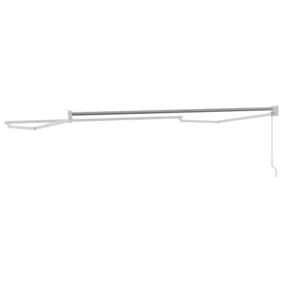 Copertină Manuală Albă 3,5x2,5m Metal | Livrare Gratuită