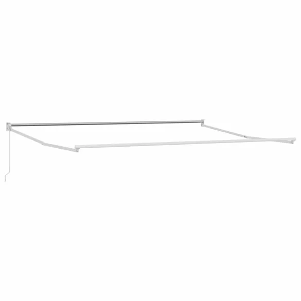 Copertină Manuală Albă 4,5x3m Metal | Livrare Gratuită