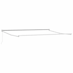 Copertină Manuală Albă 5x3m Metal | Livrare Gratuită 2