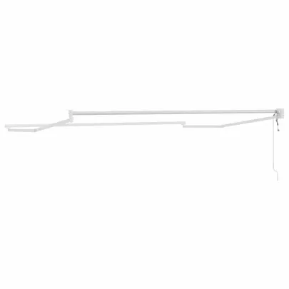 Copertină Manuală Albă 3,5x2,5m Metal | Livrare Gratuită