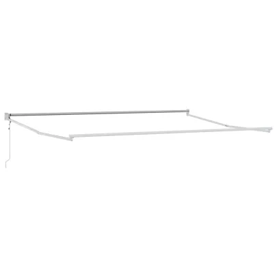 Copertină Manuală Albă 4x3m Metal | Livrare Gratuită