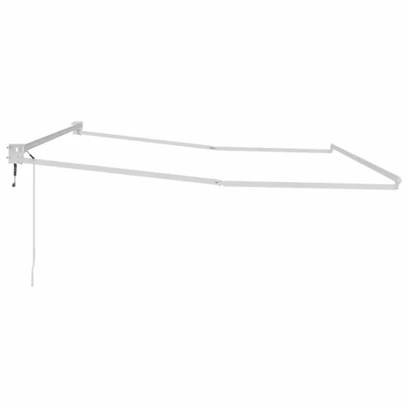 Copertină Manuală Albă 5x3m Metal | Livrare Gratuită