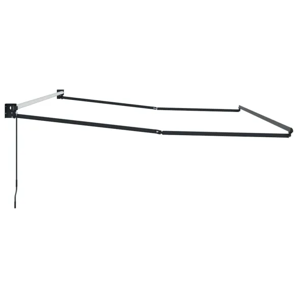 Copertină Manuală Antracit 5x3m Metal | Livrare Gratuită