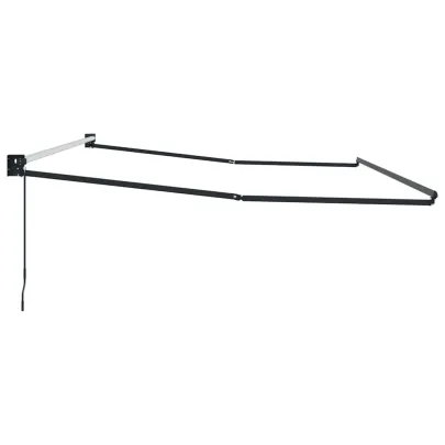 Copertină Manuală Antracit 5x3m Metal | Livrare Gratuită