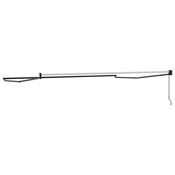 Copertină Manuală Antracit 5x3m Metal | Livrare Gratuită