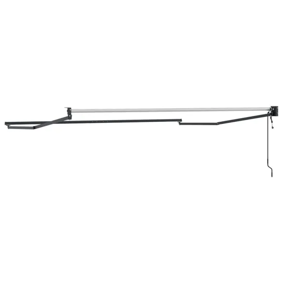 Copertină Manuală Antracit 3,5x2,5 m Metal | Livrare Gratuită