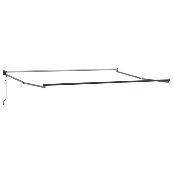 Copertină Manuală Antracit 4,5x3m Metal | Livrare Gratuită