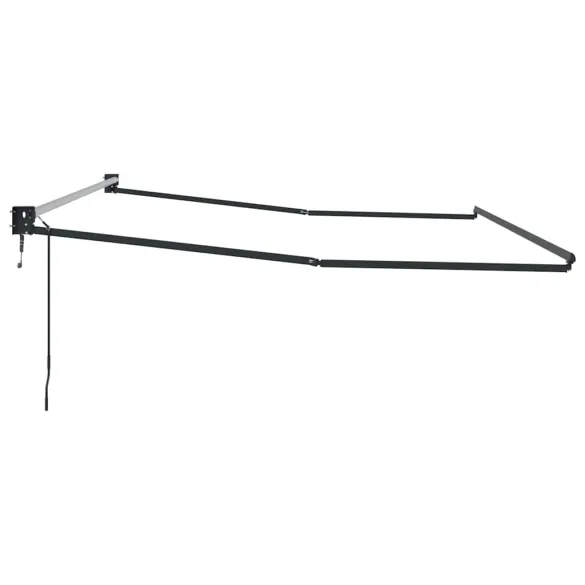 Copertină Manuală Antracit 4,5x3m Metal | Livrare Gratuită