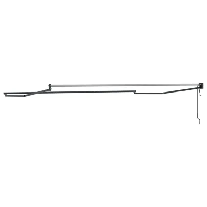 Copertină Manuală Antracit 4,5x3m Metal | Livrare Gratuită