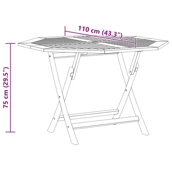 Masă Grădină Pliabilă Lemn Tec | Livrare Gratuită