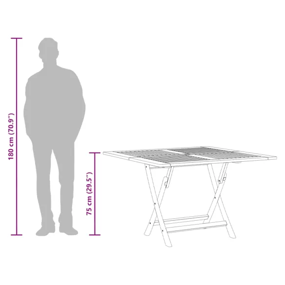 Masă Grădină Pliabilă Lemn Tec | Livrare Gratuită