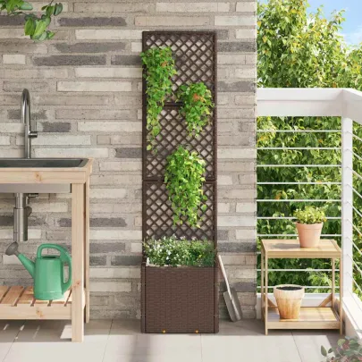 Suport Ghivece Ratan Modern - Livrare Gratuită