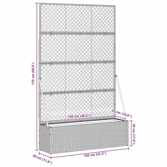 Suport Ghivece Ratan pentru Interior și Exterior