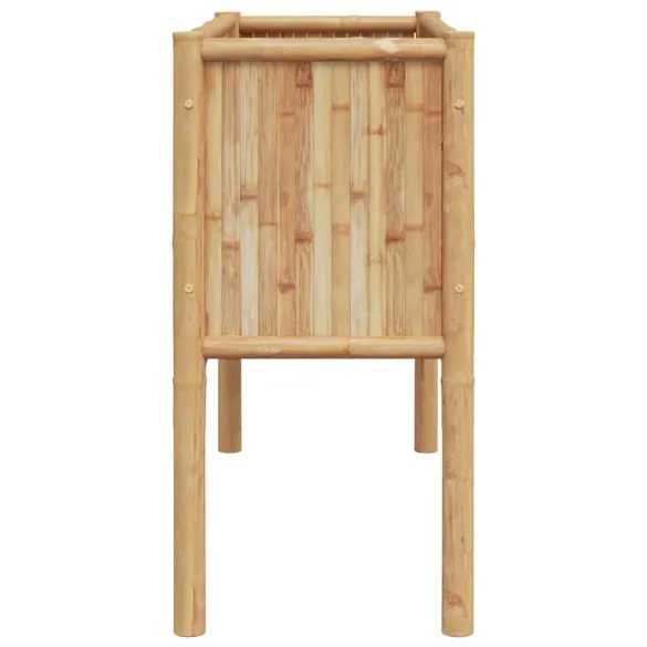 Strat Grădină Înălțat Bambus 110x35x70 cm - Livrare Gratuită