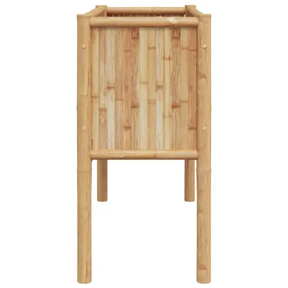 Strat Grădină Înălțat Bambus 110x35x70 cm - Livrare Gratuită