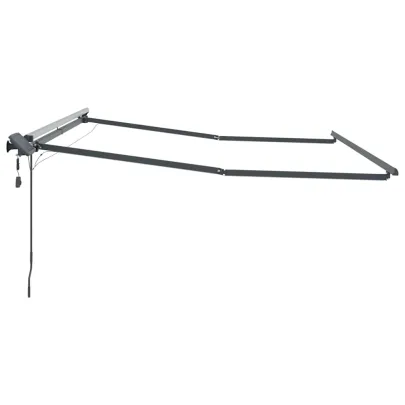 Copertină Manuală Antracit 3x2.5m Metal | Livrare Gratuită