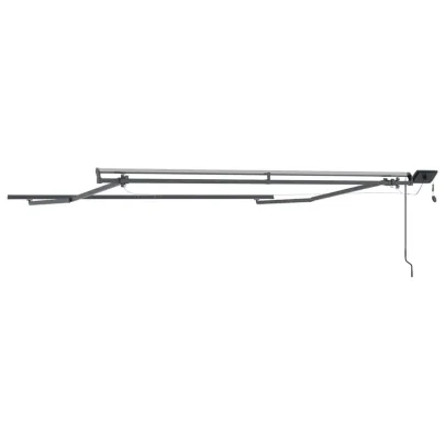 Copertină Manuală Antracit 3x2.5m Metal | Livrare Gratuită