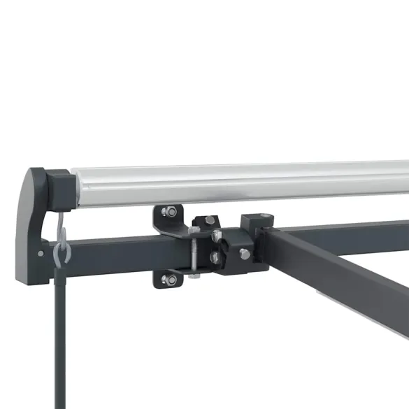 Copertină Manuală Antracit 3,5x2,5m Metal | Livrare Gratuită