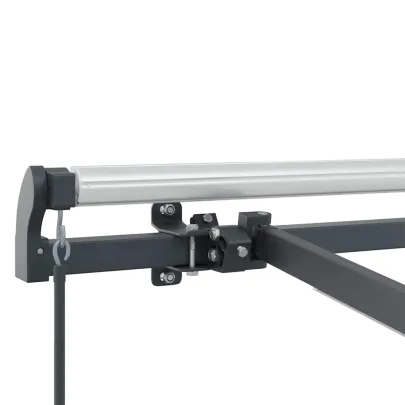 Copertină Manuală Antracit 3,5x2,5m Metal | Livrare Gratuită