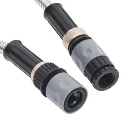 Furtun Grădină Oțel Inoxidabil 22,5m cu Duză Pulverizare