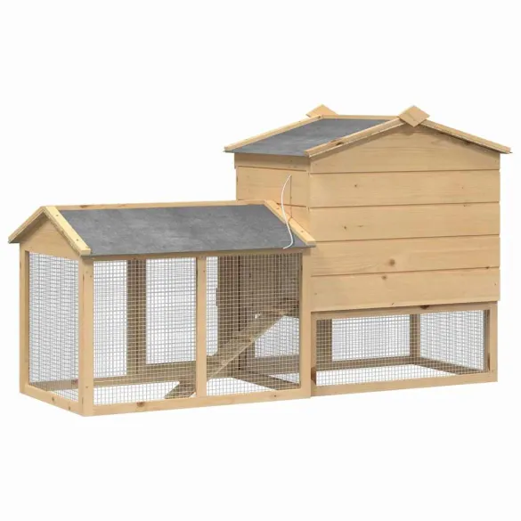 Căsuță pentru Pui Maro 150x60x89 cm - Lemn Masiv