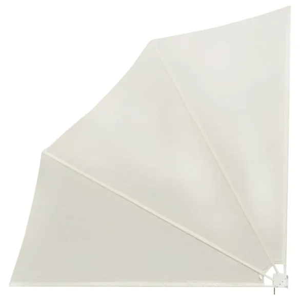 Copertină Laterală Pliabilă Balcon Crem 140x140 | Livrare Gratuită