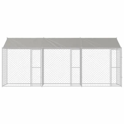 Cușcă Câini Exterior 6x2m Oțel Galvanizat | Livrare Gratuită