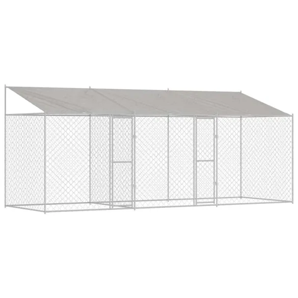 Cușcă Câini Mare Oțel Galvanizat pentru Exterior