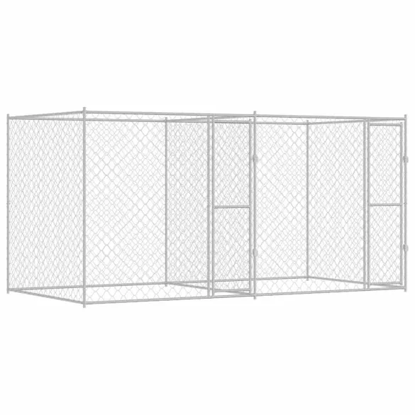 Cușcă Câini Exterior 400x200x200cm Oțel Galvanizat | Livrare Gratuită