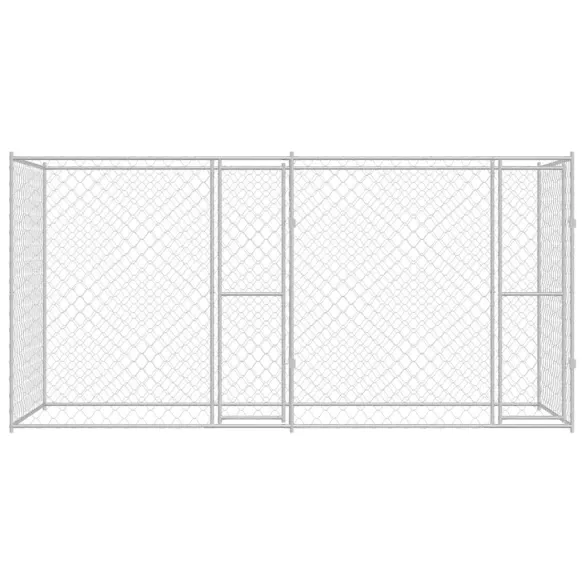 Cușcă Câini Exterior 400x200x200cm Oțel Galvanizat | Livrare Gratuită