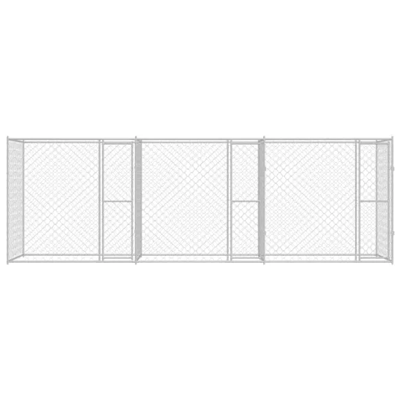 Cușcă Câine Exterior 600x200x200 cm Oțel Galvanizat