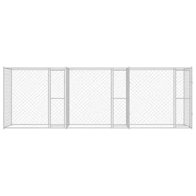 Cușcă Câine Exterior 600x200x200 cm Oțel Galvanizat