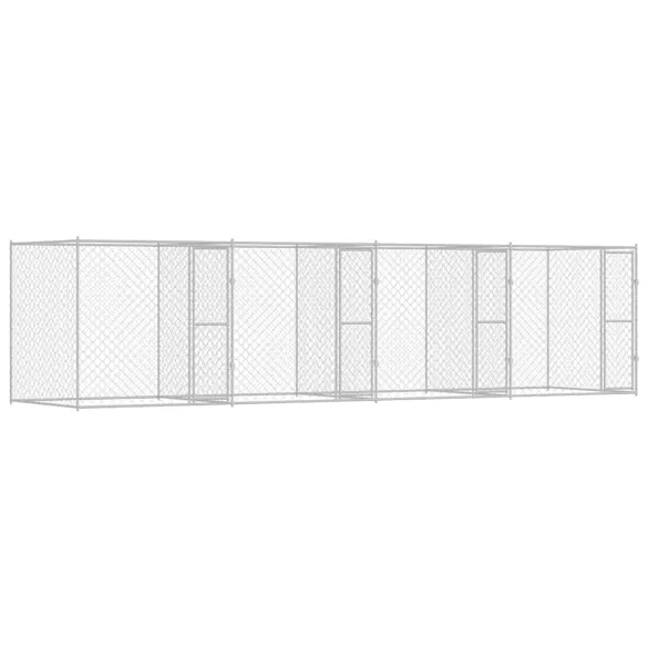 Cușcă Câine Exterior 800x200x200 cm Oțel Galvanizat